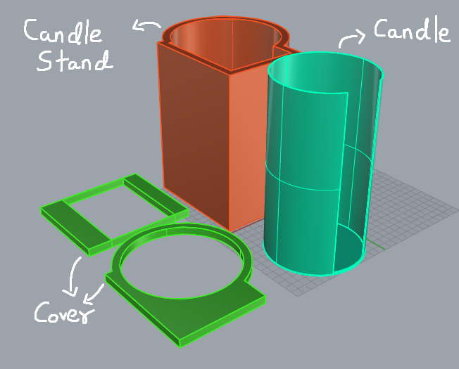pomodoro candle 3D